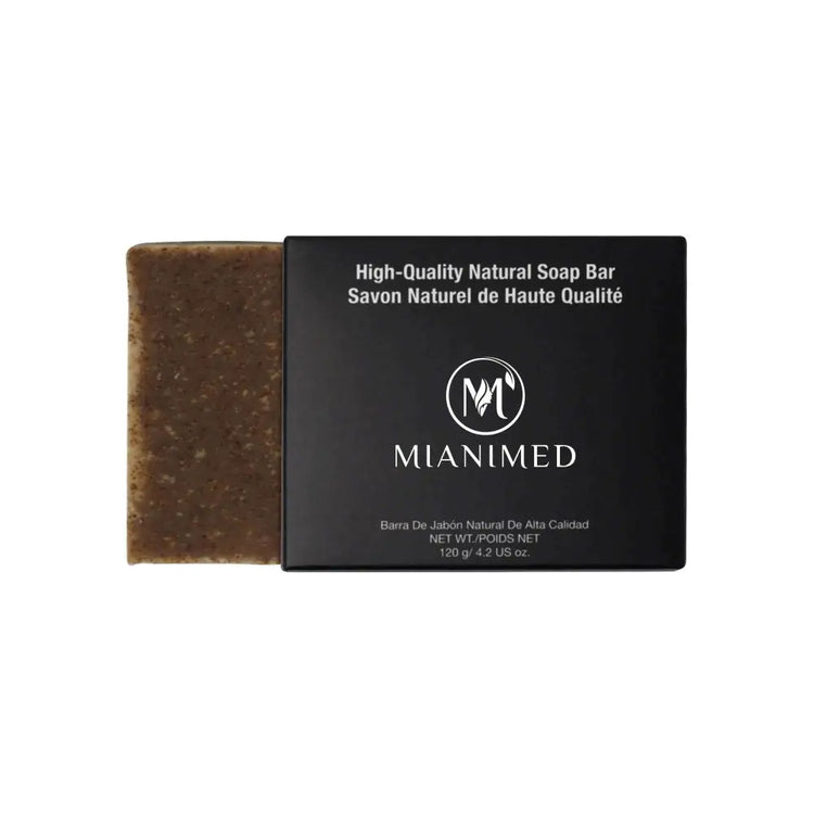 MIANIMED Premium High-Quality Natural Soap Bar in black packaging for superior skincare